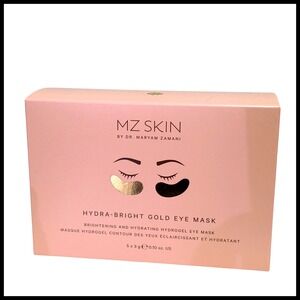 MZ Skin Hydra Bright Gold Eye Mask Brightening Hydrating 5 x 3g New